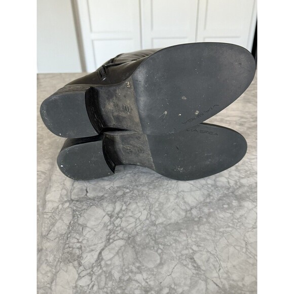 VIA SPIGA BLACK LEATHER TALL EQUESTRIAN RIDING BOOTS SZ 7.5M - Picture 6 of 8